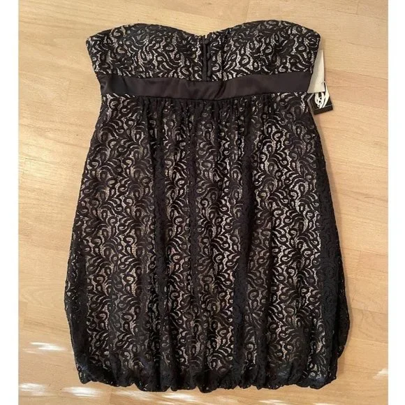 Nine West | Dresses | Nwt Nine West Strapless Black Lace Dress Size 4 |  Poshmark